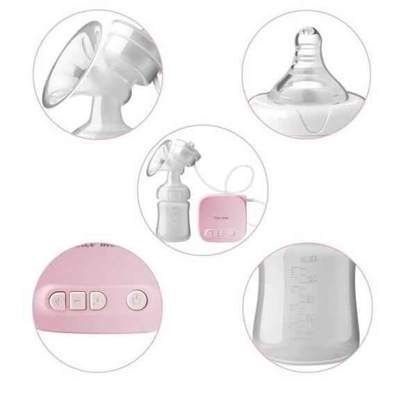 Electric Breast Pump with 3D Shiatsu Massage, 9-Speed Adjustable, BPA-Free Silicone & PP, Portable USB-Powered & Leakproof, 150ml - Trendbasket
