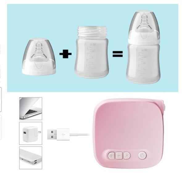 Electric Breast Pump with 3D Shiatsu Massage, 9-Speed Adjustable, BPA-Free Silicone & PP, Portable USB-Powered & Leakproof, 150ml - Trendbasket